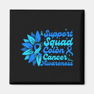 Imán Equipo de apoyo girasol cáncer de colon azul