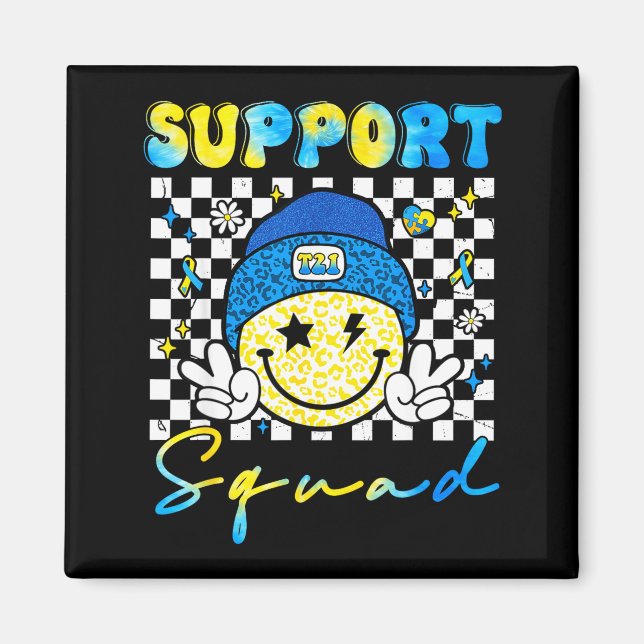 Imán Equipo de Apoyo Groovy Conciencia del Síndrome de  (Frente)