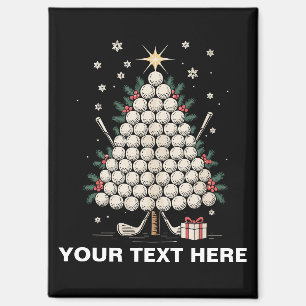 Imán Equipo de árbol de Navidad de golf personalizado F