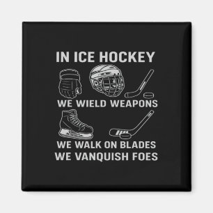 Imán Equipo de armadura de hockey sobre hielo como un g