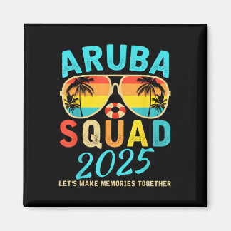 Imán Equipo de Aruba 2025 Vacaciones Amigos Familia Com