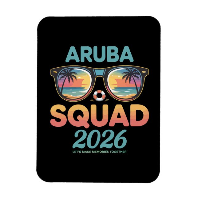 Imán Equipo de Aruba 2026 Retro (Vertical)