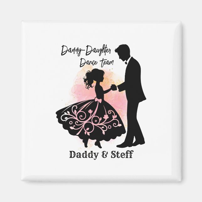 Imán Equipo de baile Daddy-Daughter (Frente)