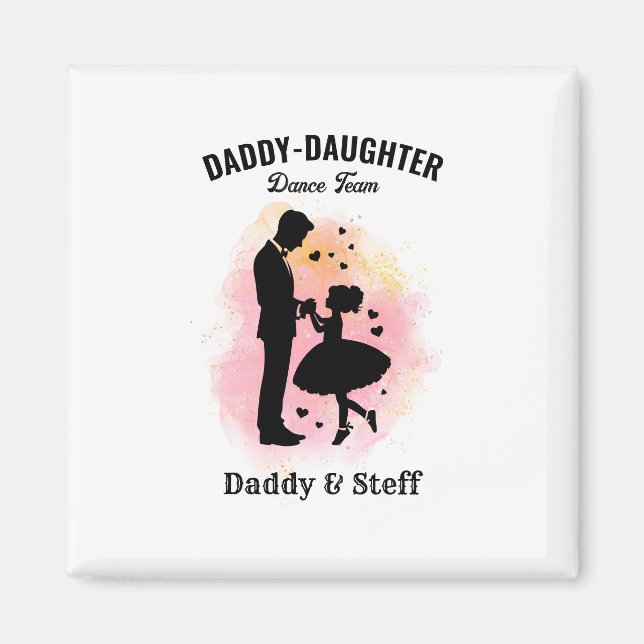 Imán Equipo de baile Daddy-Daughter (3) (Frente)