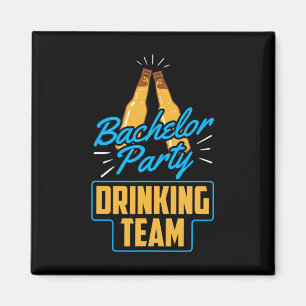 Imán Equipo de bebida de despedida de soltero Novio Nov