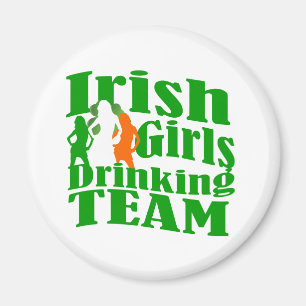 Imán Equipo de bebidas de chicas irlandeses