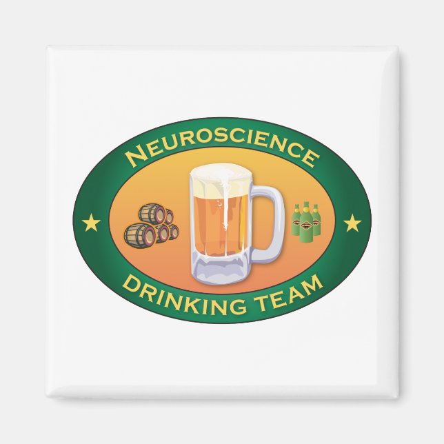 Imán Equipo de bebidas de neurociencia (Frente)