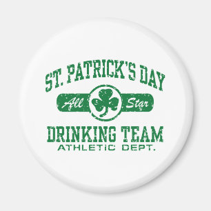 Imán Equipo de bebidas del Día de San Patricio