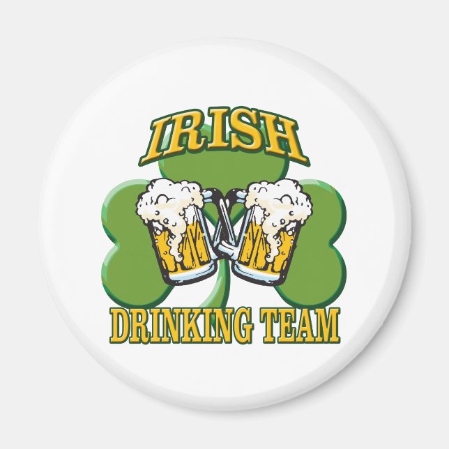 Imán Equipo de bebidas irlandés (Frente)