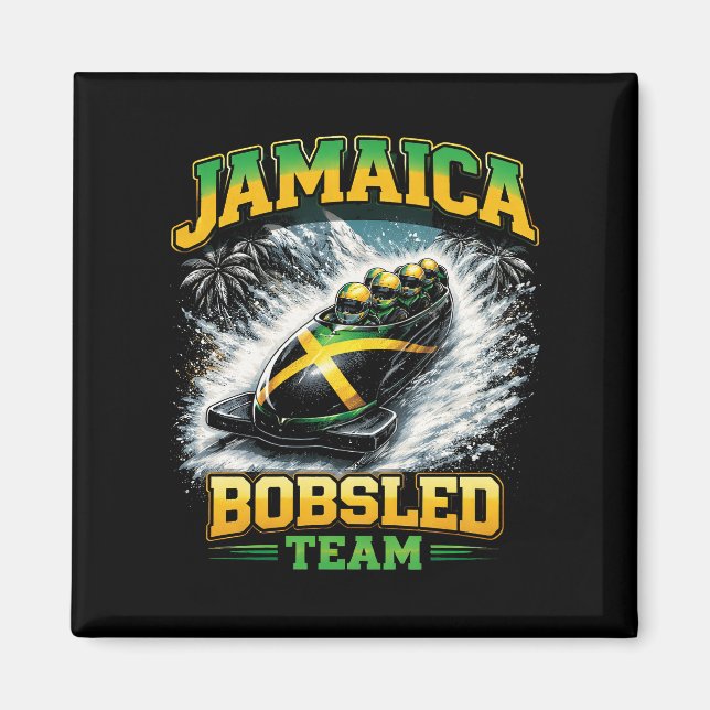 Imán Equipo de Bobsleigh de Jamaica (Frente)