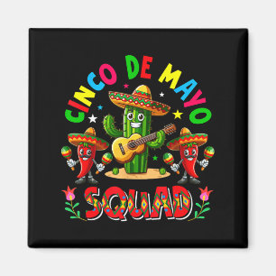 Imán Equipo De Cinco De Mayo Sombrero De Cactus Mexican