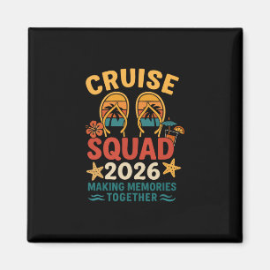 Imán Equipo de crucero 2026 Vacaciones de puesta de sol