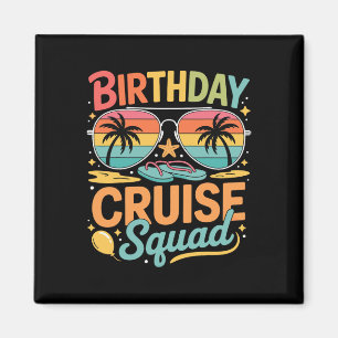 Imán Equipo de crucero de cumpleaños Reunión de vacacio