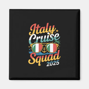 Imán Equipo de crucero por Italia 2025 Vacaciones de ve