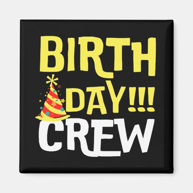 Imán Equipo de cumpleaños (Frente)