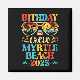Imán Equipo de cumpleaños de Myrtle Beach Vacaciones Cr