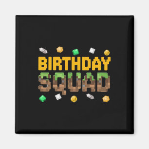 Imán Equipo de Cumpleaños Divertido Chico de Cumpleaños