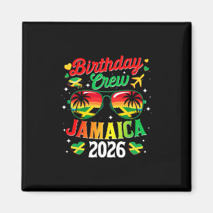 Imán Equipo de Cumpleaños Jamaica 2026 Viaje Familiar d