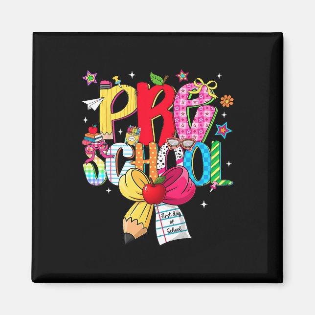 Imán Equipo de ensueño de preescolar elegante profesor  (Frente)