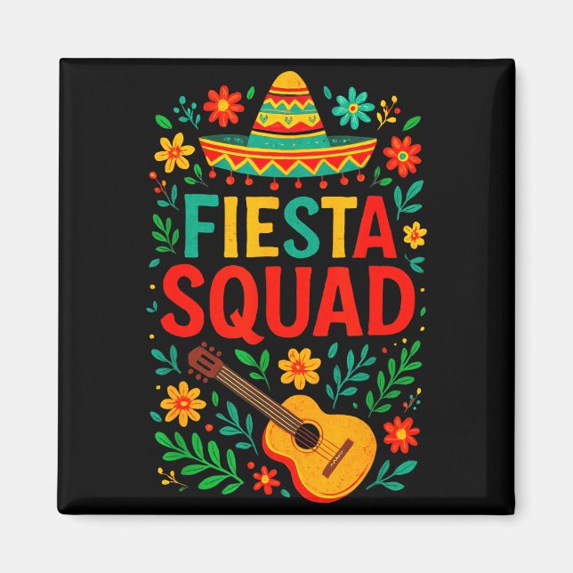 Imán Equipo de fiesta - cinco mayo fiesta mexicana Equi (Frente)