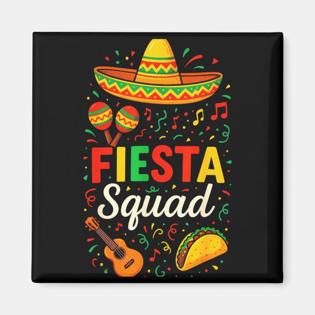 Imán Equipo de fiesta - fiesta mexicana cinco de mayo  (Frente)