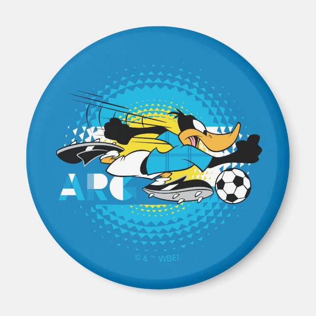 Imán Equipo de fútbol gráfico de Argentina de DAFFY DUC (Frente)