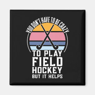 Imán Equipo de hockey sobre hierba divertida cita para