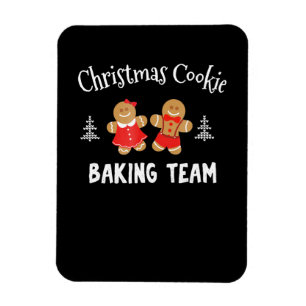 Imán Equipo de hornear galletas de navidades hombre d