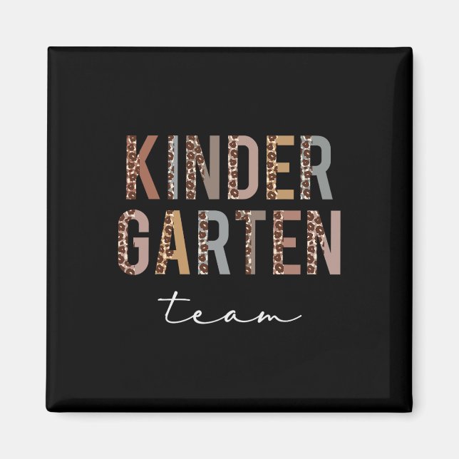 Imán Equipo De Jardines De Infancia Saluda A La Aprecia (Frente)