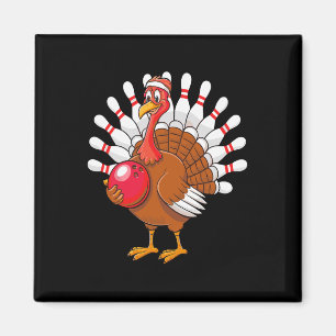 Imán Equipo de juego de boliche de Thankding Turkey Pin
