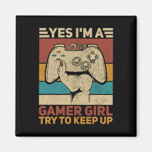 Imán Equipo de juegos de chica Videojuegos Chicas Equip