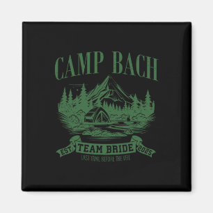 Imán Equipo de la Novia Campamento Bach Senderismo Camp