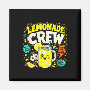 Imán Equipo de limonada divertidos niños lindos puesto 