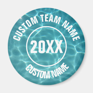 Imán equipo de natación personalizado