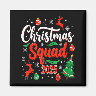Imán Equipo de Navidad 2025 Familia de vacaciones de Na