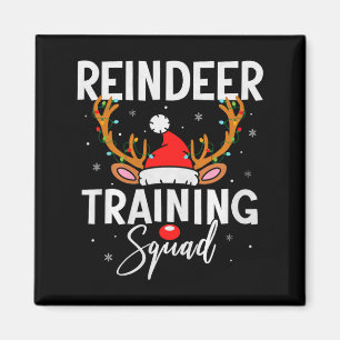Imán Equipo de Navidad Corriendo Equipo Divertido Reno