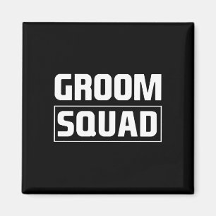 Imán Equipo de novio de hombres grupo de padrinos equip