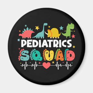 Imán Equipo de Pediatría Enfermera Dinosaurio Médico Di