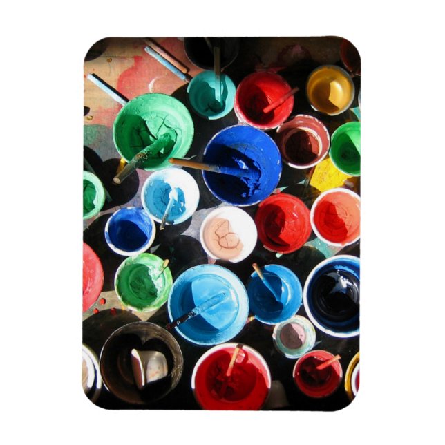 Imán Equipo de pintura tibetano (Vertical)