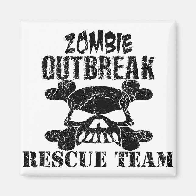 Imán Equipo de rescate contra brotes de Zombie (Frente)