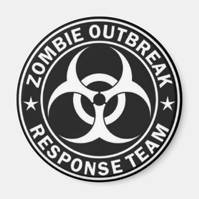 Imán Equipo de respuesta al brote de Zombie (Frente)
