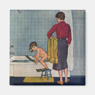 Imán Equipo de submarinismo en la tina