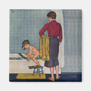 Imán Equipo de submarinismo en la tina