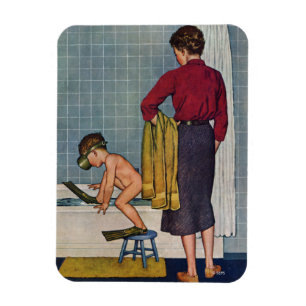 Imán Equipo de submarinismo en la tina