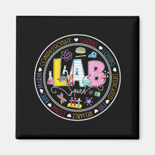 Imán Equipo de técnico de laboratorio médico del escuad