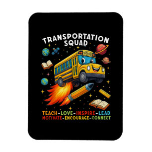 Imán Equipo de Transporte Conductor de Autobús Escolar 