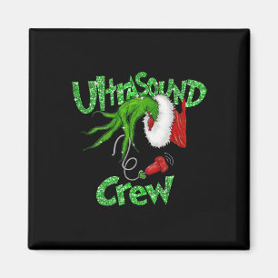 Imán Equipo de ultrasonido Sonógrafo Feliz Navidad Xmas