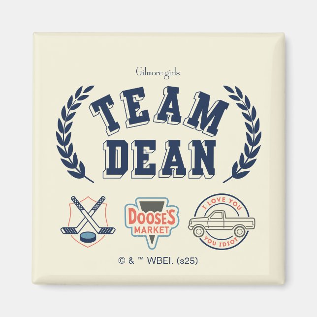 Imán Equipo Dean Gilmore Girls Diseño (Frente)