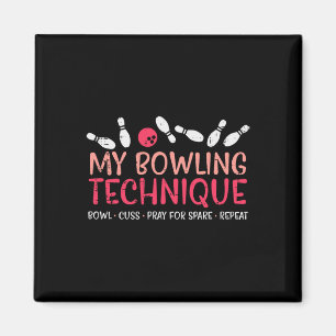 Imán Equipo del jugador del jugador de Humor Bowler de