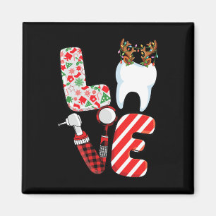 Imán Equipo divertido de Navidad dental higienista dent